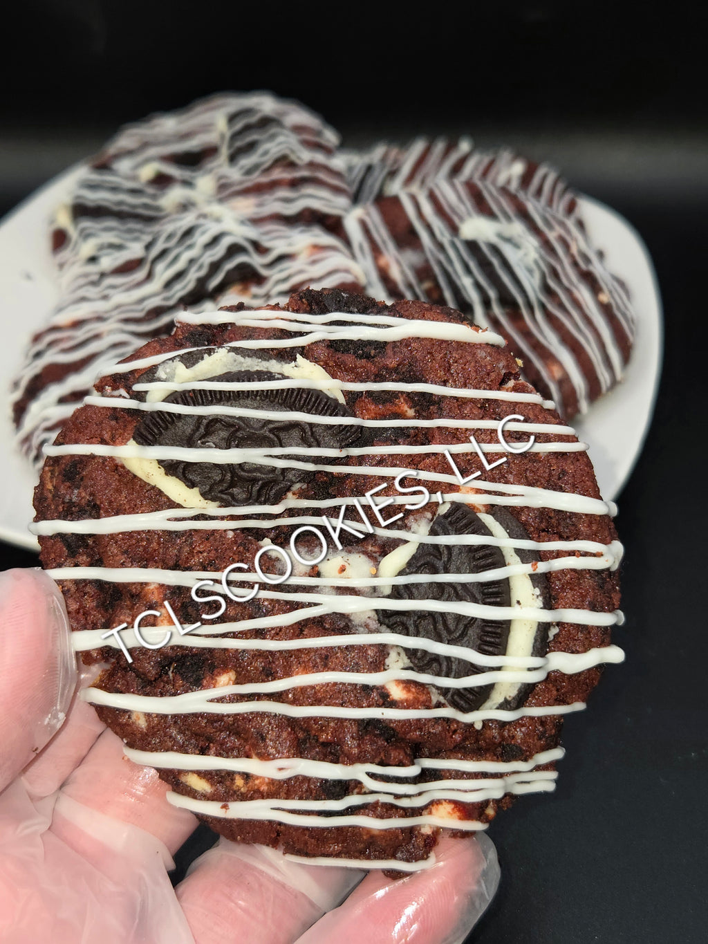 Red Velvet Cookie Crunch Cookies (1 Dozen)